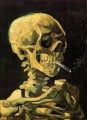 Calavera con cigarrillo encendido Vincent van Gogh